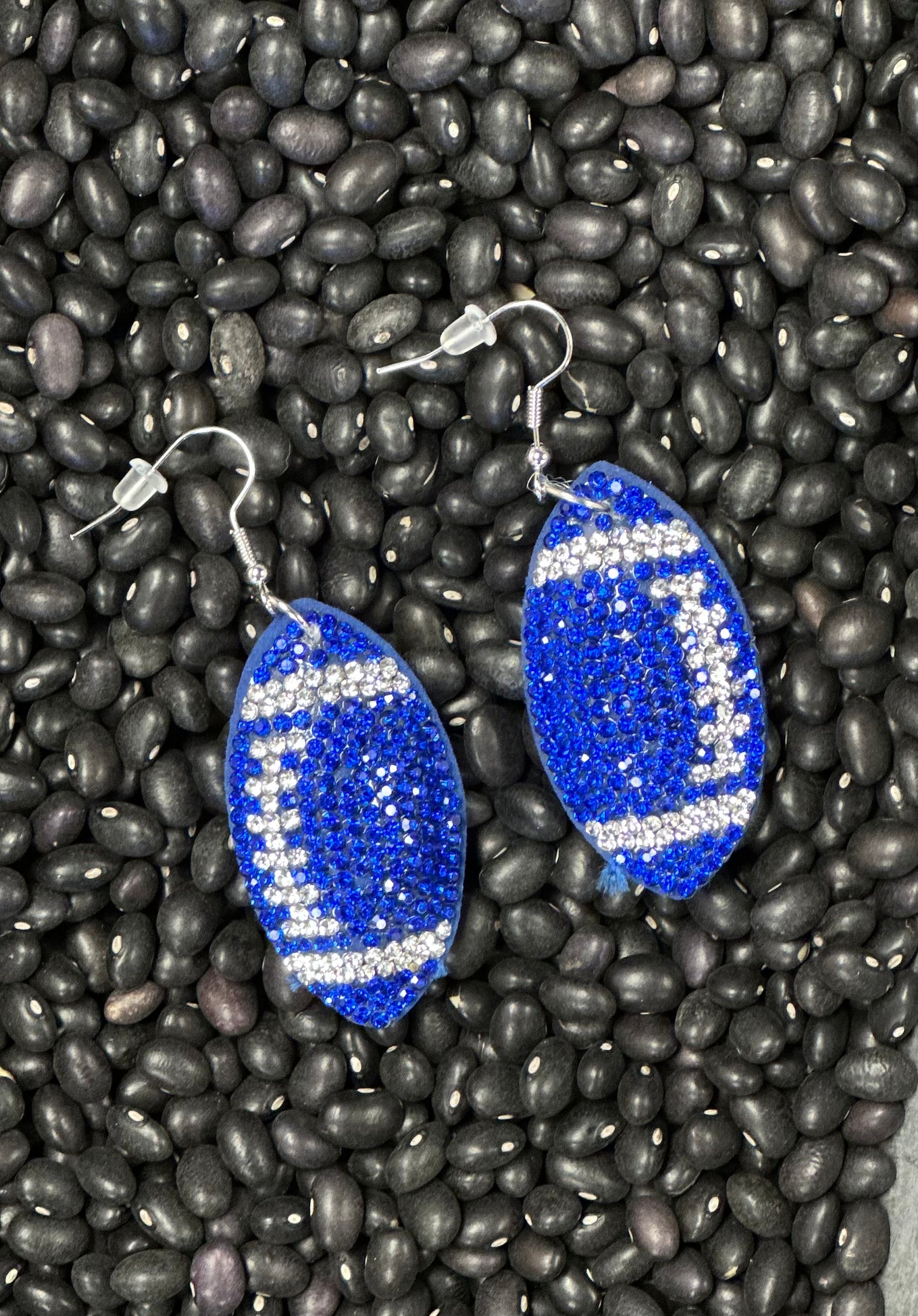 Football Puff Earrings
