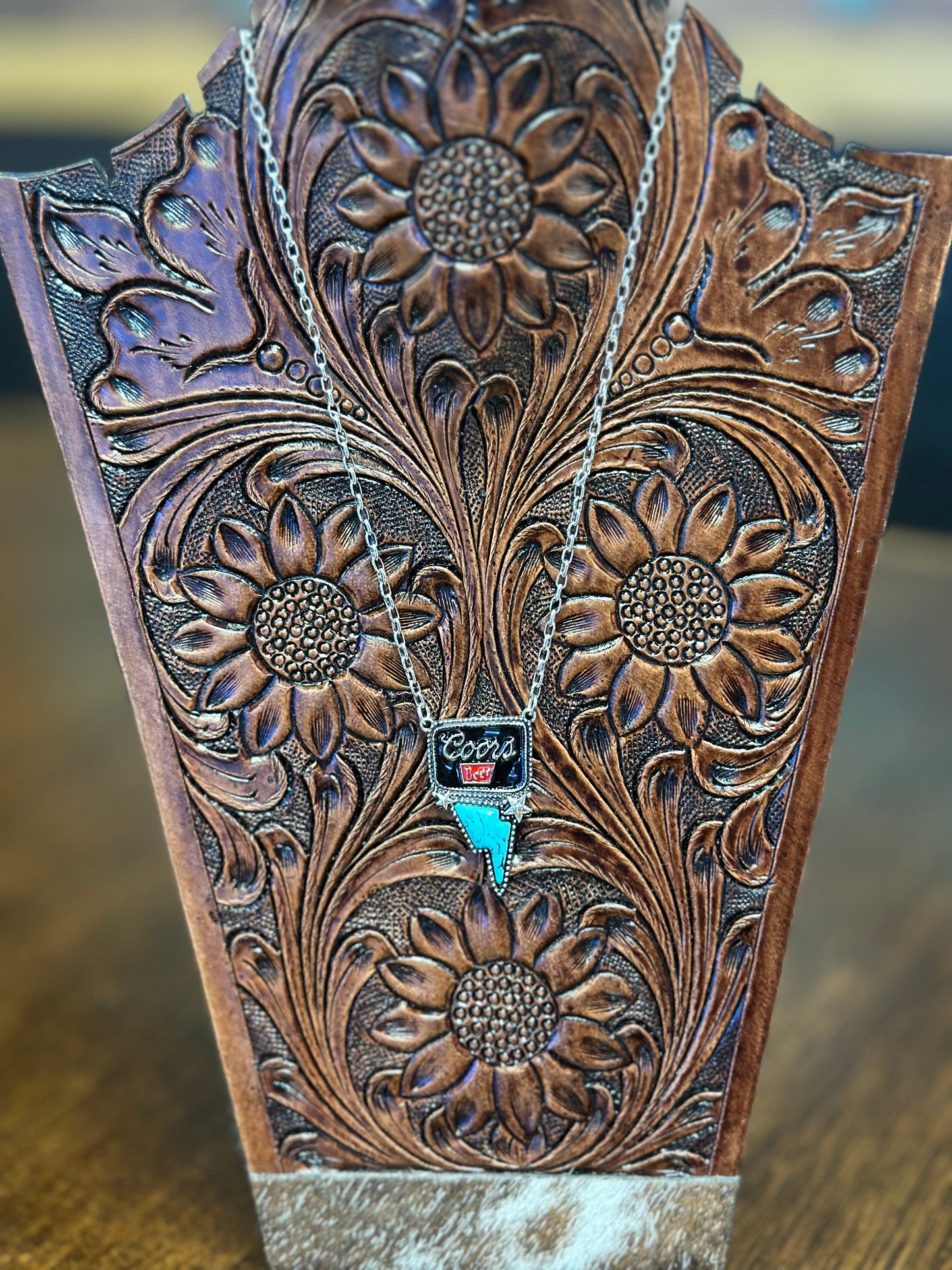 Coors Lightening Bolt Necklace