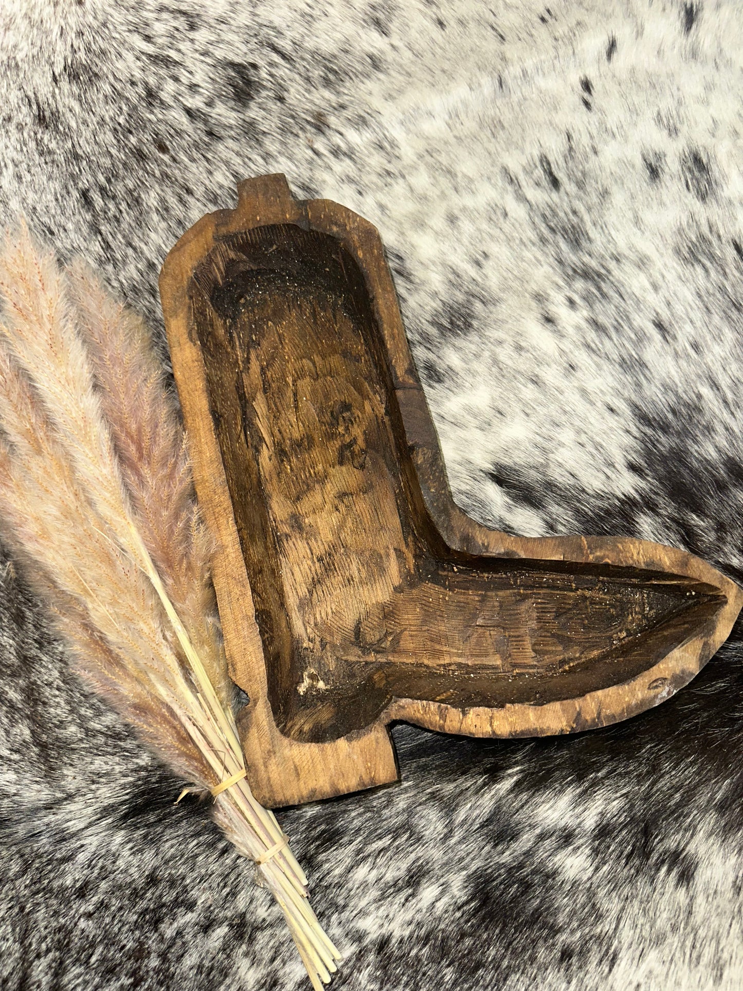 Boot Wooden Dough Bowl