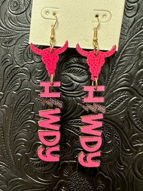 Howdy Lightning Bolt Earrings