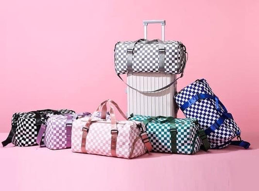 Checkered Duffle Bags