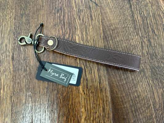 Classic Country Hand-Tooled Key Fob